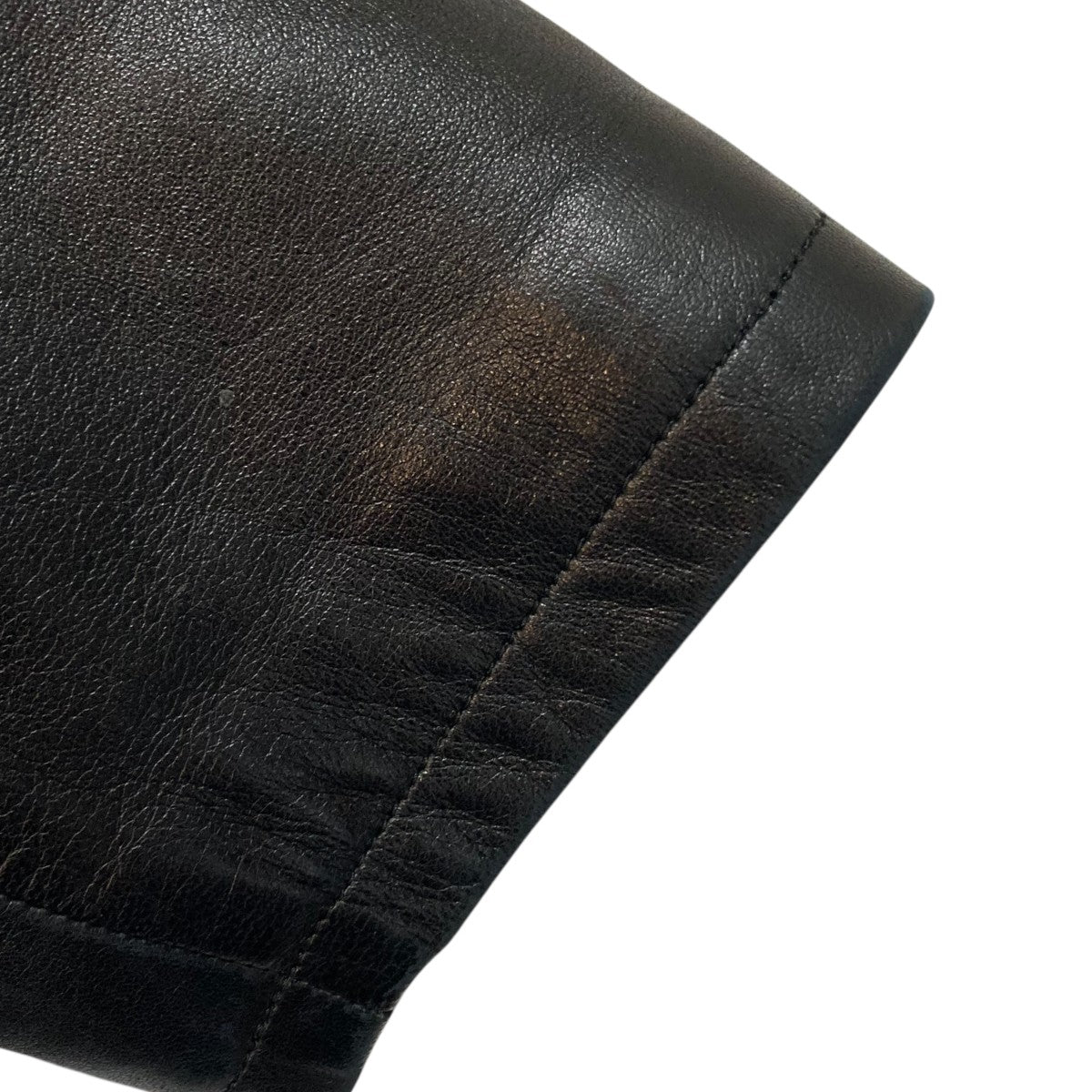 agnes b(アニエスベー) SPECIALレザージャケット ブラック サイズ 40