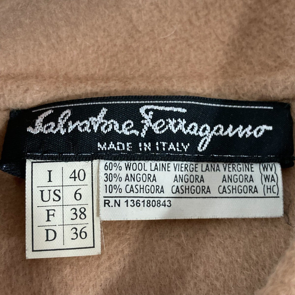 Salvatore Ferragamo ウールジャケット 古着・中古-6枚目のアイテム画像