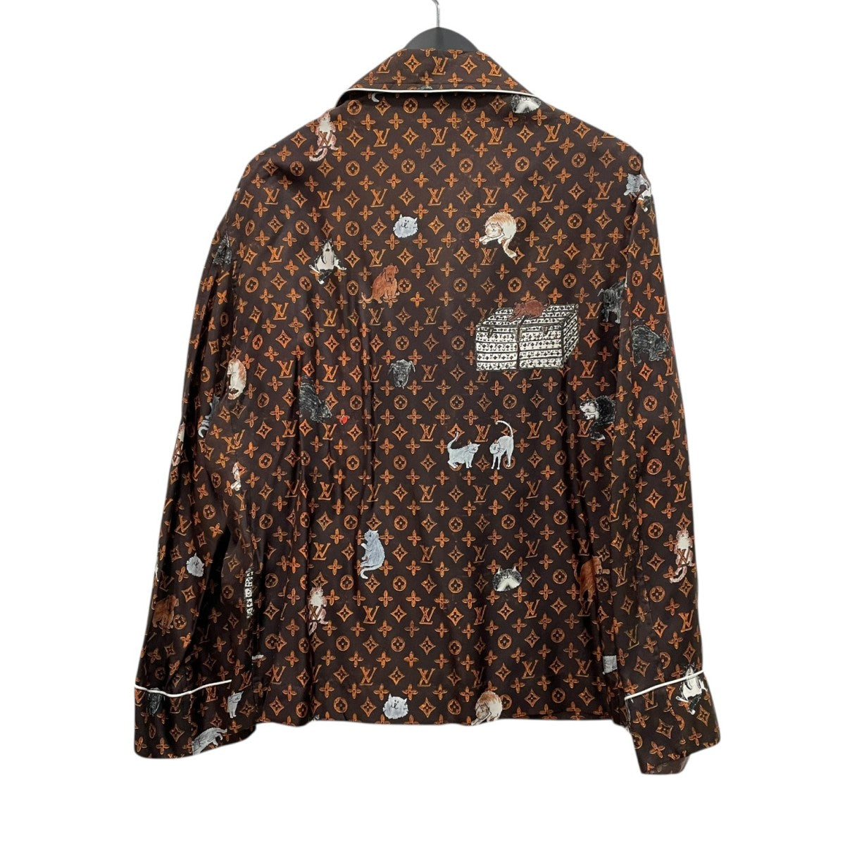 LOUIS VUITTON キャットグラム総柄シャツRW191A LLP FGBL74 古着・中古-2枚目のアイテム画像