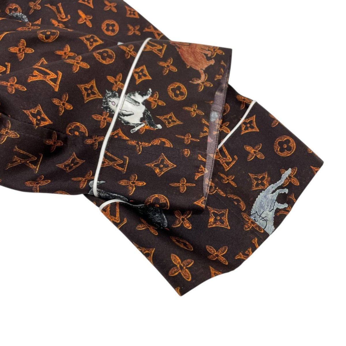 LOUIS VUITTON キャットグラム総柄シャツRW191A LLP FGBL74 古着・中古-4枚目のアイテム画像