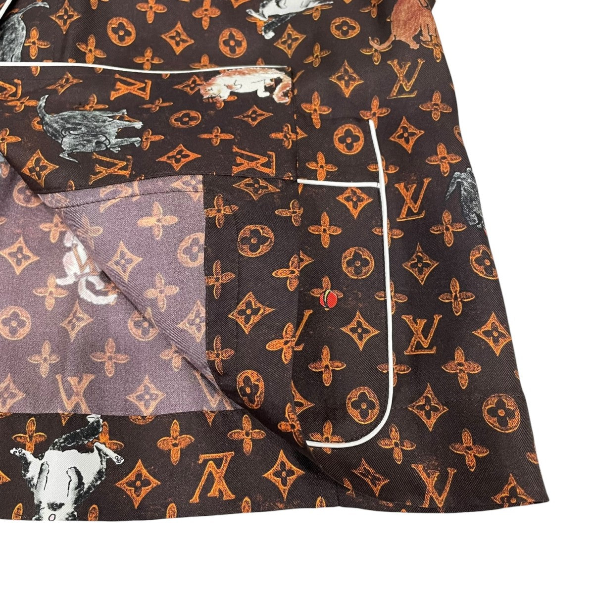 LOUIS VUITTON キャットグラム総柄シャツRW191A LLP FGBL74 古着・中古-5枚目のアイテム画像