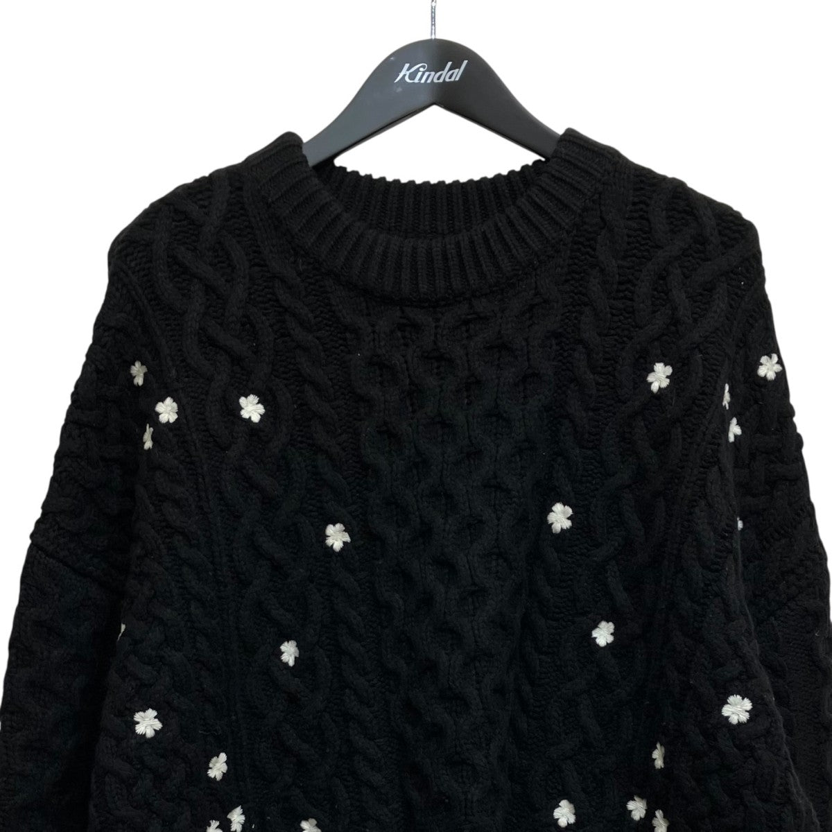 Floral Cable KnitクルーネックニットGPG-538