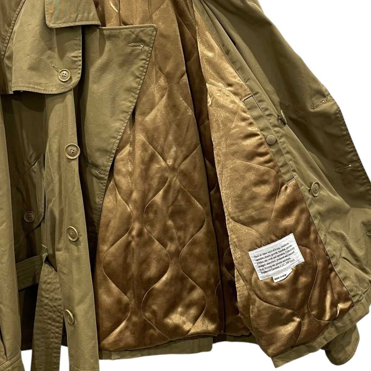 中綿ショートトレンチジャケット Short Trench Jacket