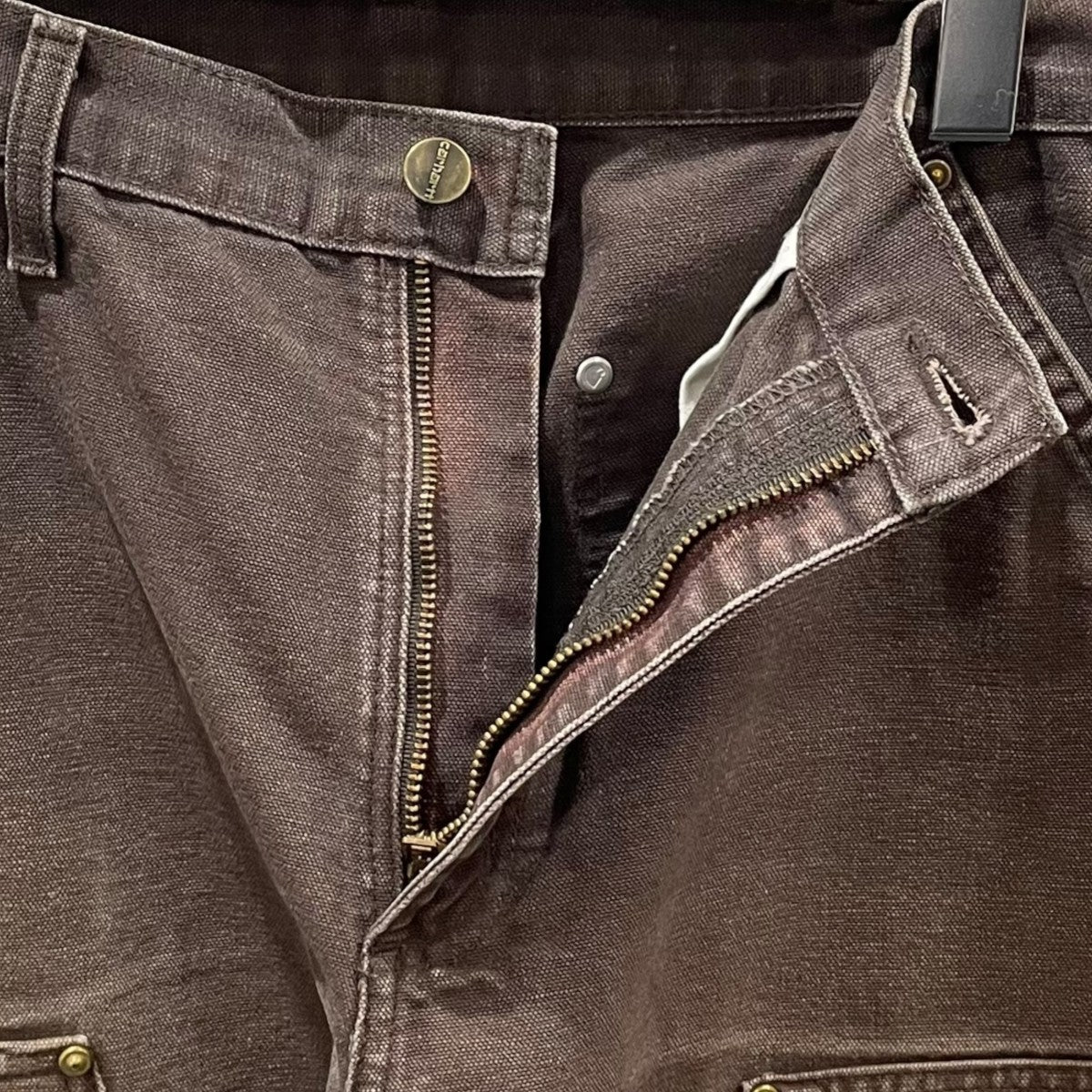 ダブルニーパンツ WASHED-DUCK DOUBLE-FRONT WORK DUNGAREE ウォッシュド ダック ダブルフロント ワークダンガリー B136