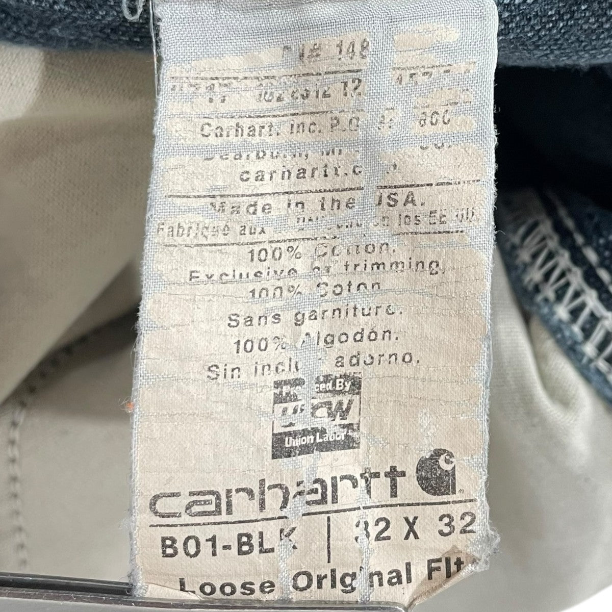 CarHartt ダブルニーパンツ Loose Fit Firm Duck Double-Front Utility Work Pant ルーズフィット ファームダック ダブルフロントユーティリティワークパンツ B01 古着・中古-10枚目のアイテム画像