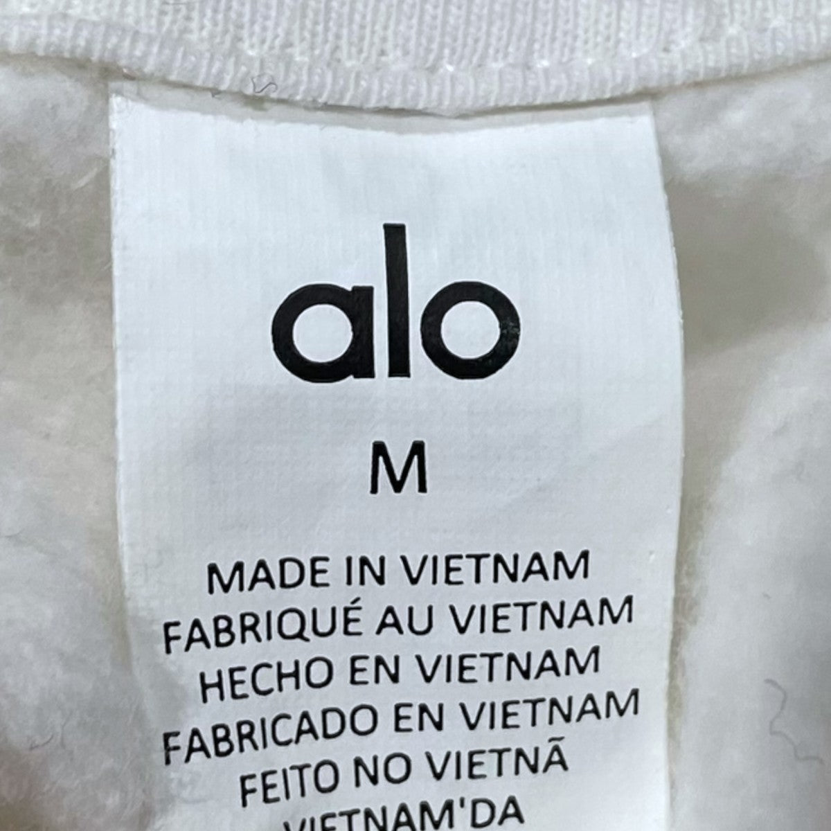 ALO Yoga(アローヨガ) 裏起毛ショートスウェットトレーナー Accolade