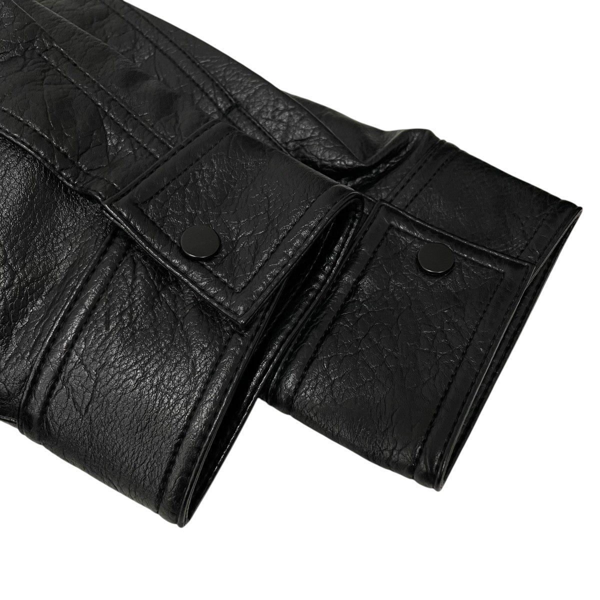 Faux Leather JacketレザージャケットLH2579LJ001EBK