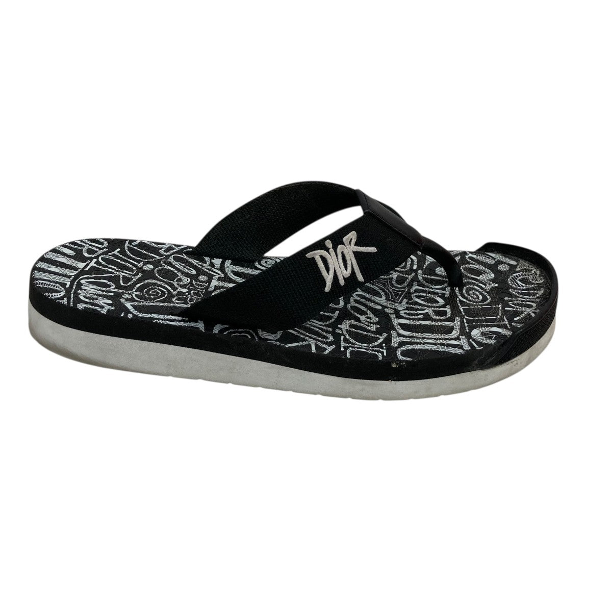 Christian Dior STUSSY ショーンフォントロゴビーチサンダルビーチサンダル 古着・中古-3枚目のアイテム画像