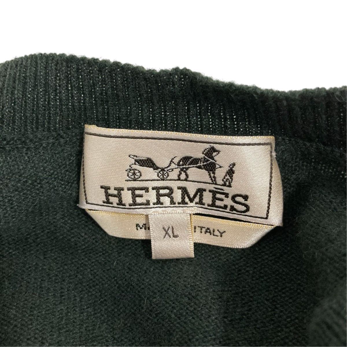 HERMES ホース刺繍クルーネックニット 古着・中古-7枚目のアイテム画像