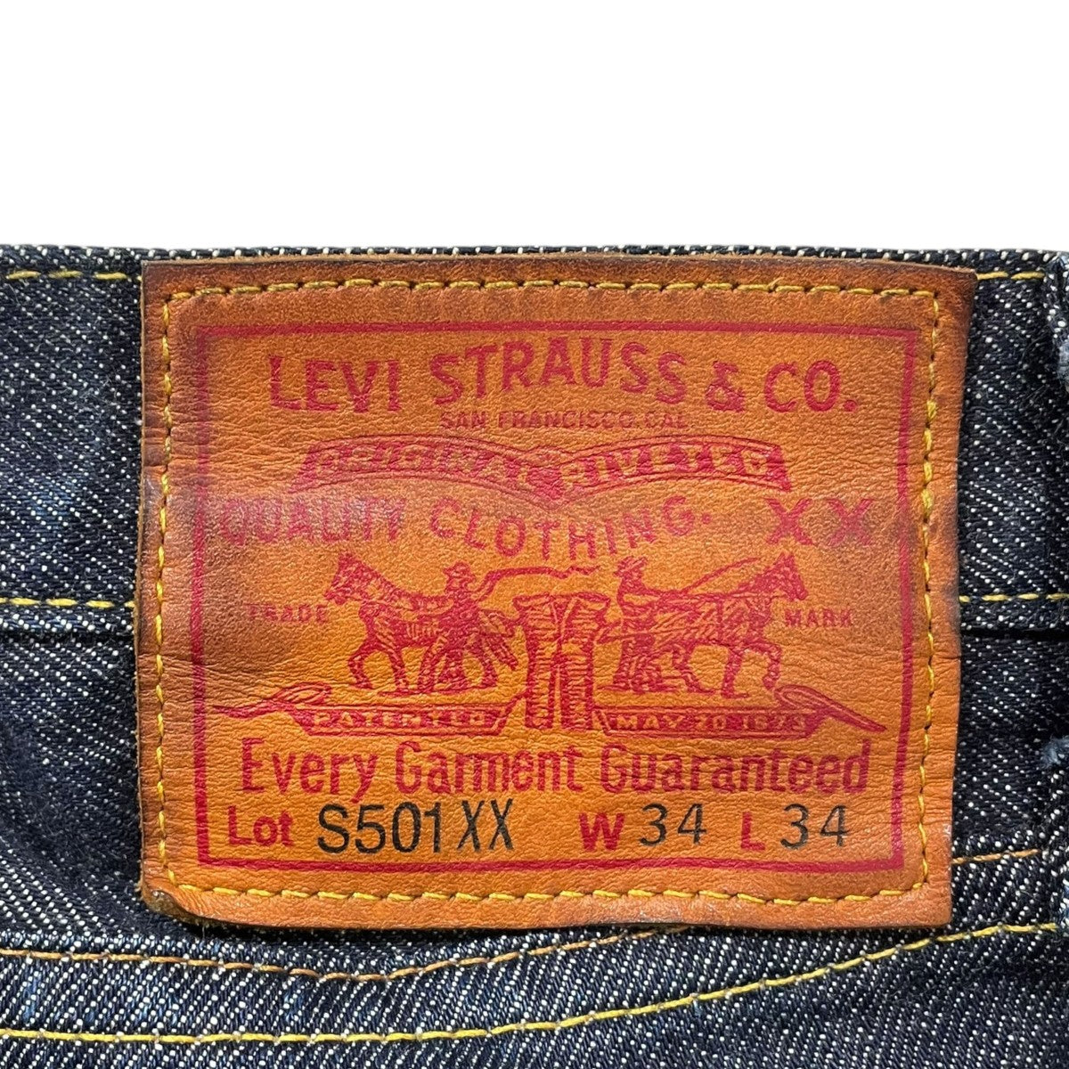 デニムパンツ S501XX 44年モデル日本製 BIG E 44501-0072