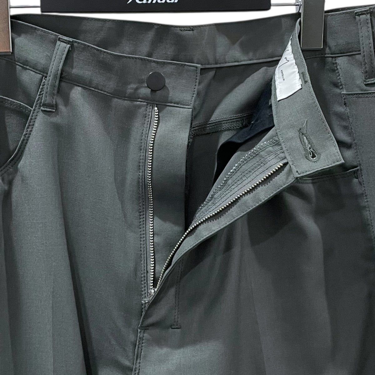 ANCELLM 23AW スラックスパンツ W／P STRAIGHT PANTS ウールポリエステル ストレートパンツ ANC-PT44 古着・中古-3枚目のアイテム画像