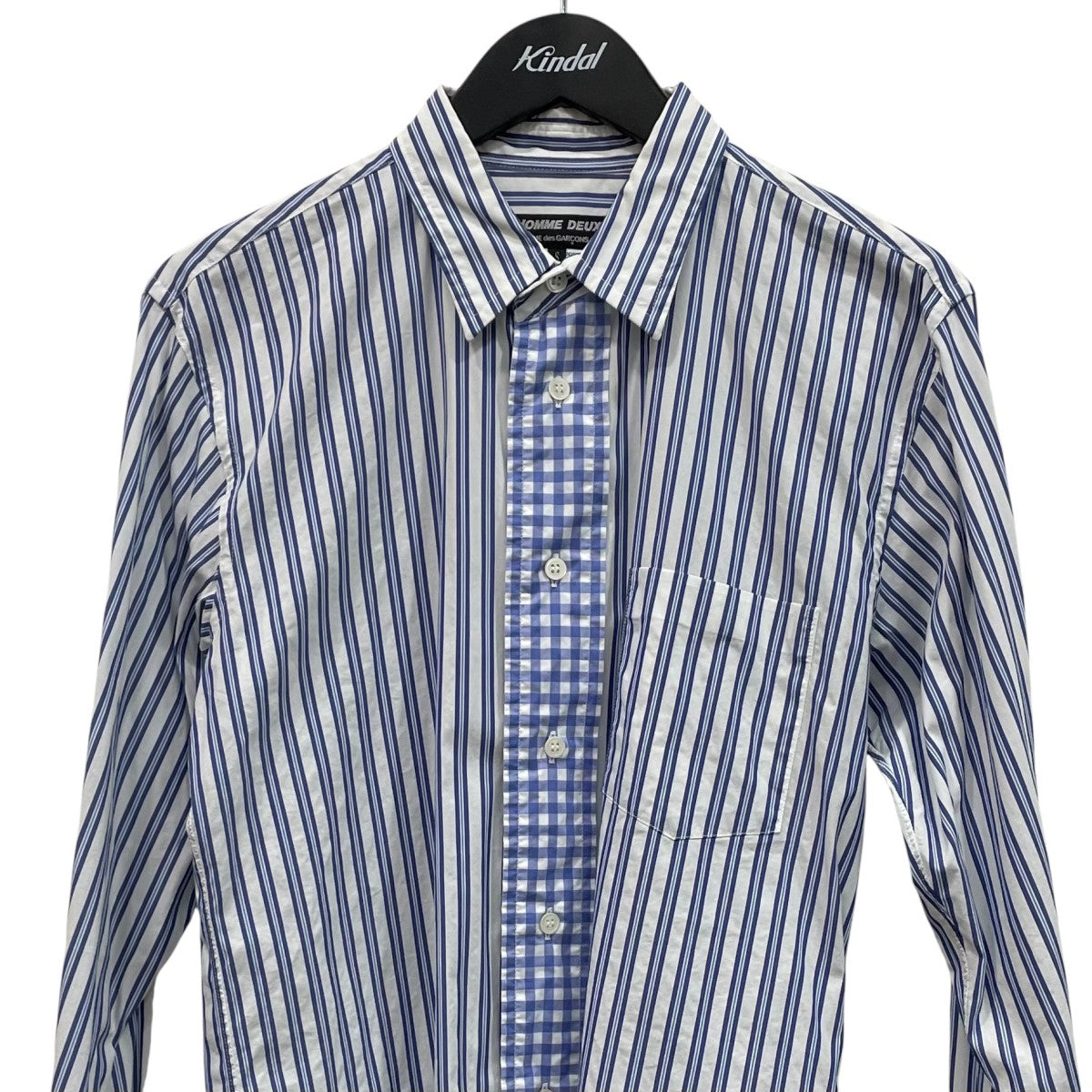 COMME des GARCONS HOMME DEUX ストライプ柄長袖シャツDE-B047 古着・中古-3枚目のアイテム画像