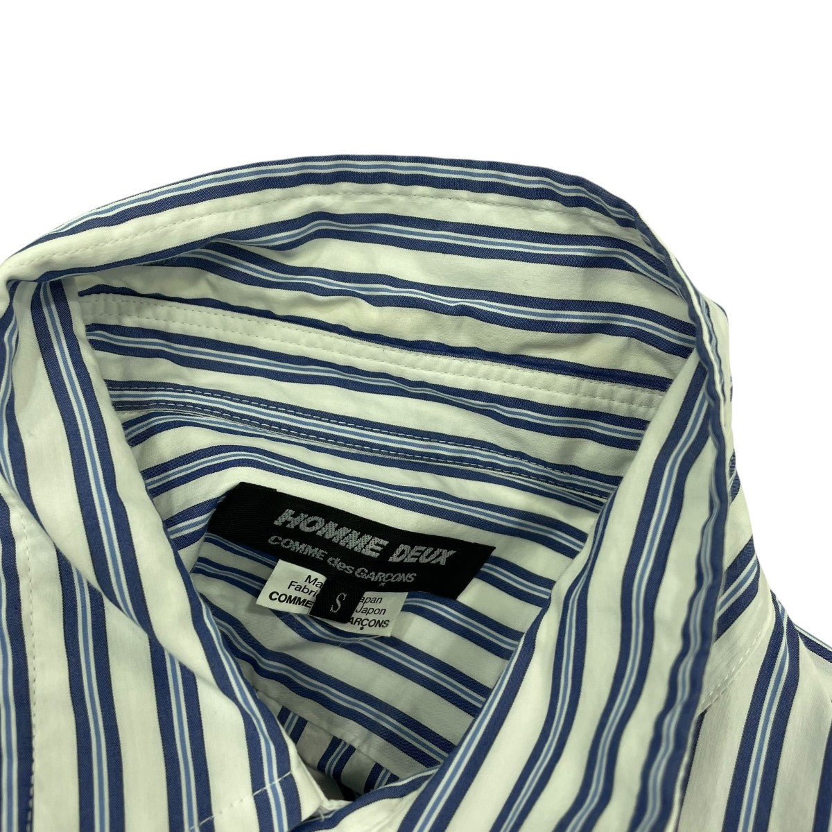 COMME des GARCONS HOMME DEUX ストライプ柄長袖シャツDE-B047 古着・中古-6枚目のアイテム画像