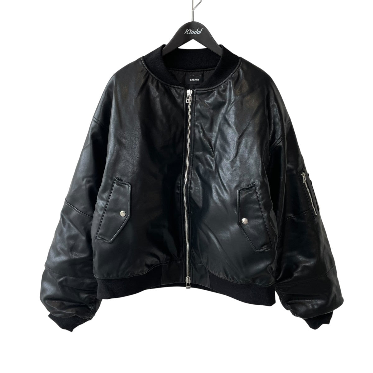 FAUX LEATHER BOMBER JACKET中綿ジャケットBR25AW-00012