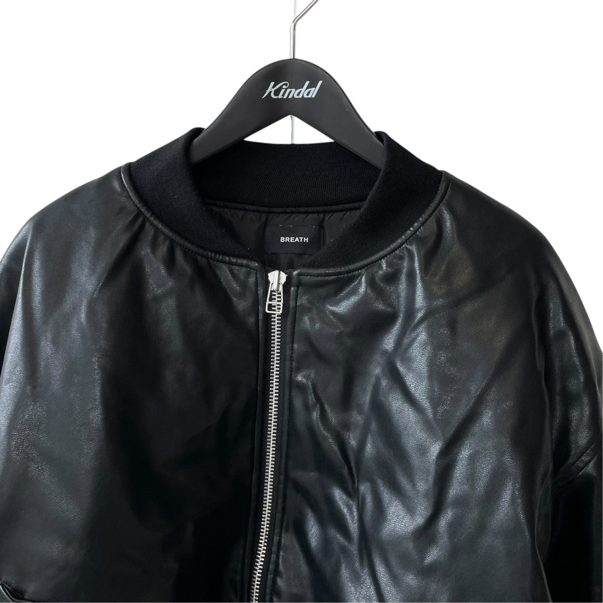 FAUX LEATHER BOMBER JACKET中綿ジャケットBR25AW-00012