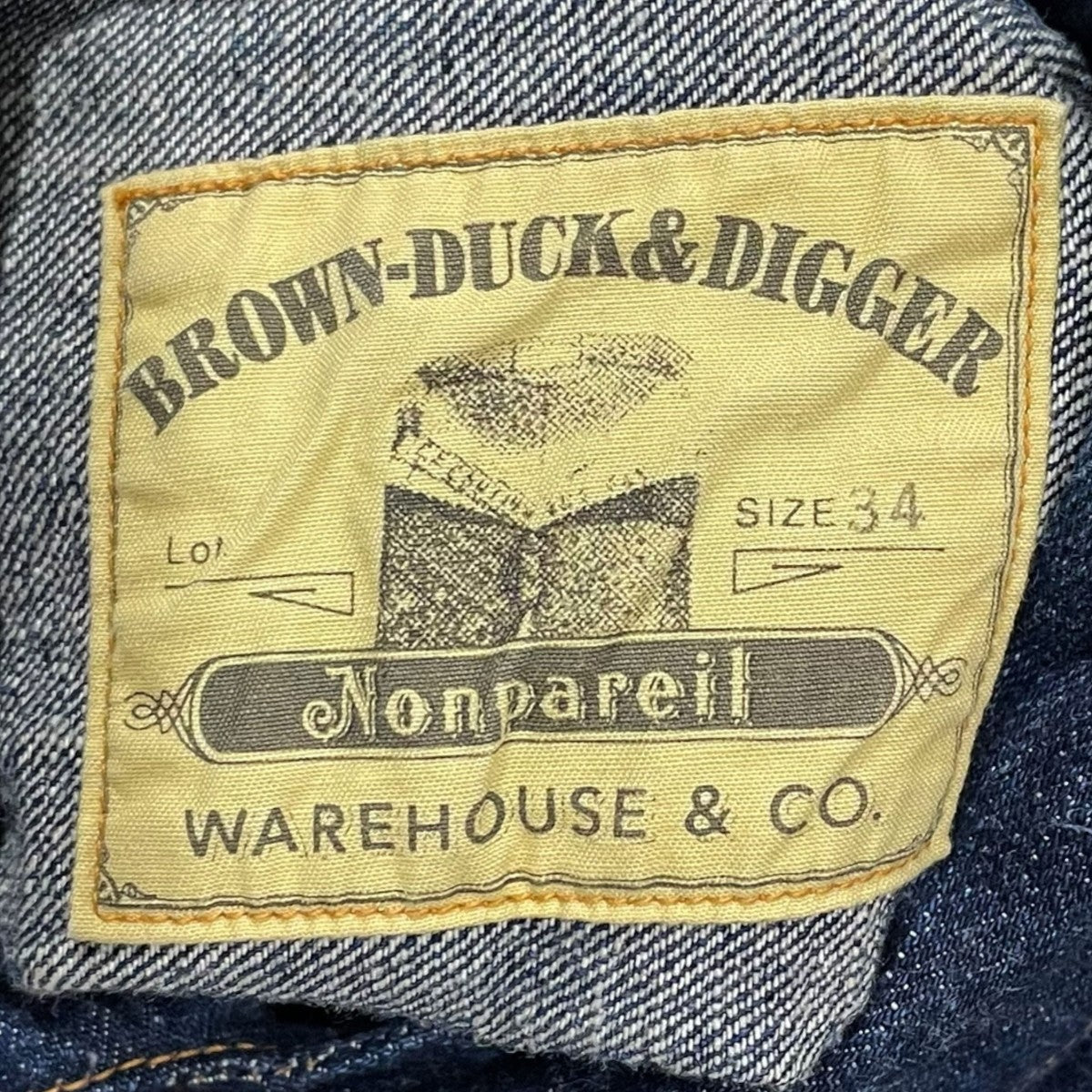 WAREHOUSE デニムジャケット NONPAREIL BROWSE ノンパレイルブラウス 古着・中古-8枚目のアイテム画像