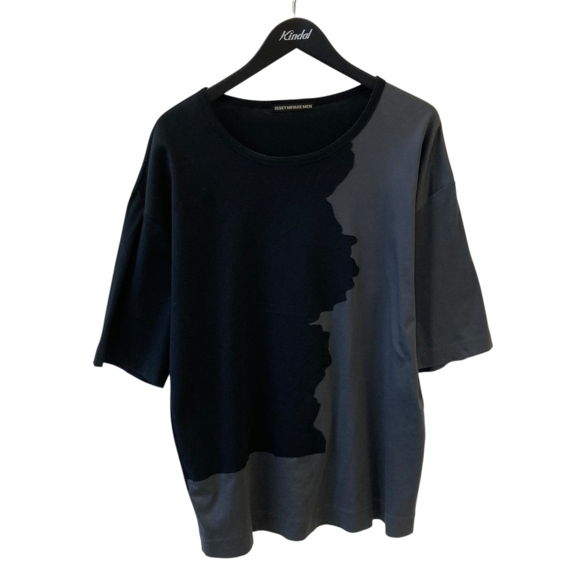 ISSEY MIYAKE MEN 20SSボンディング2トーンTシャツME01JK188 古着・中古-1枚目のアイテム画像
