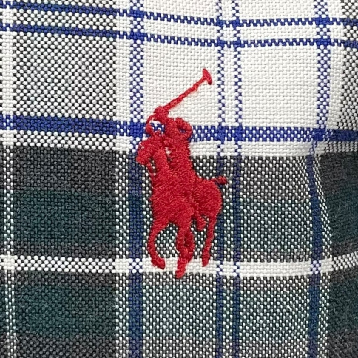RALPH LAUREN チェック柄ボタンダウン半袖シャツ 古着・中古-4枚目のアイテム画像