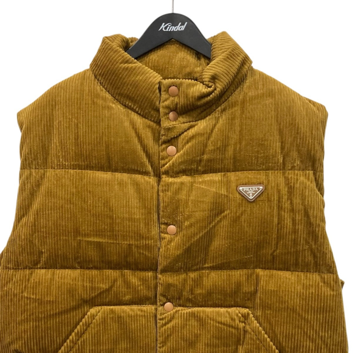 PRADA(プラダ) CORDUROYダウンベスト キャメル サイズ XXL｜【公式