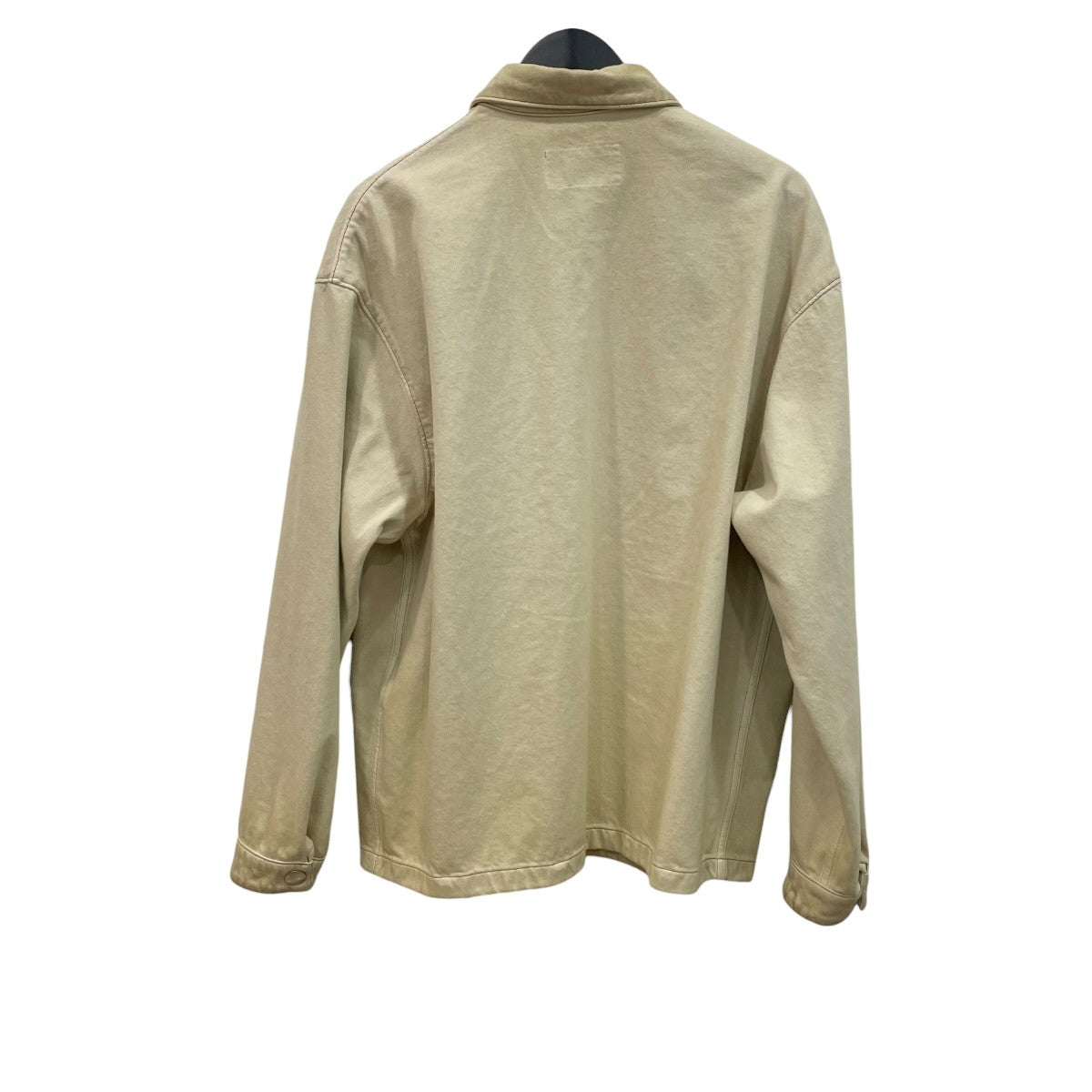 PRADA トライアングルロゴ コットンヴィンテージ デニム シャツGEC066 古着・中古-2枚目のアイテム画像