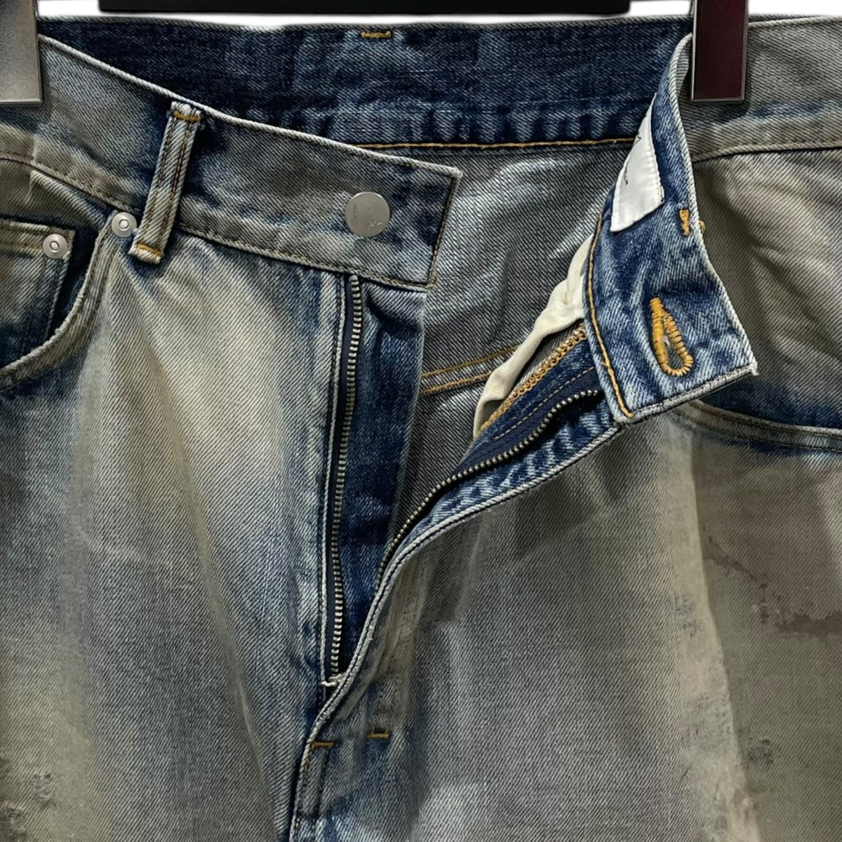 ANCELLM 25SS 加工デニムパンツ USED STRAIGHT 5P DENIM PANTS ユーズドストレート5ポケットデニムパンツ ANC-PT82 古着・中古-3枚目のアイテム画像