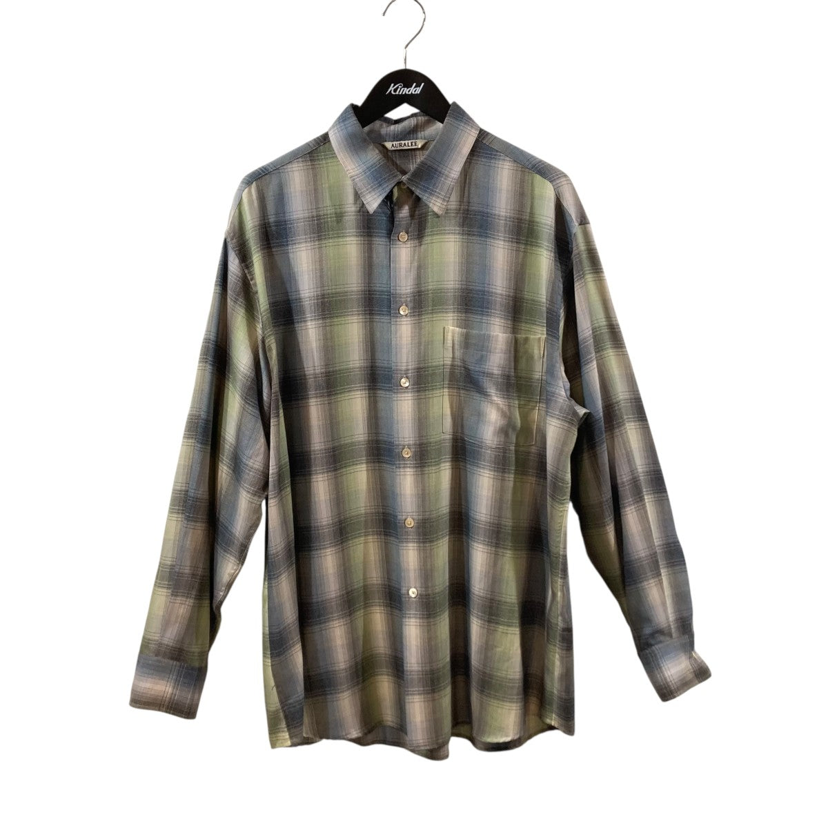 AURALEE(オーラリー) 25AWSUPER LIGHT WOOL CHECK SHIRT長袖シャツ
