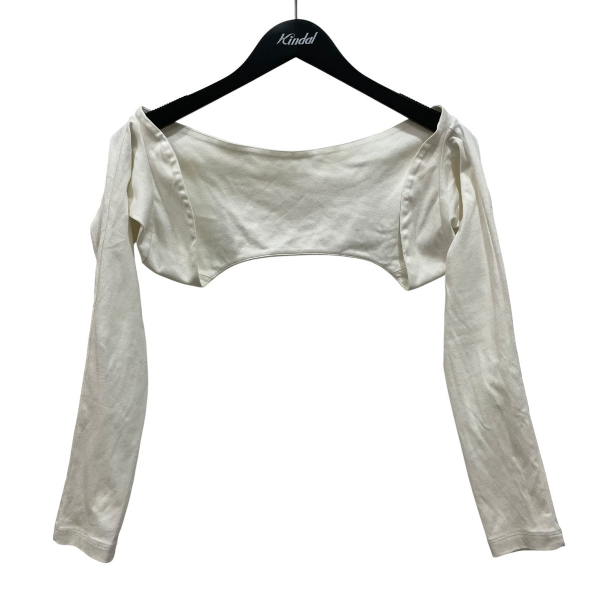 Cotton silk arm cardiganショート丈カーディガンEEF33120A