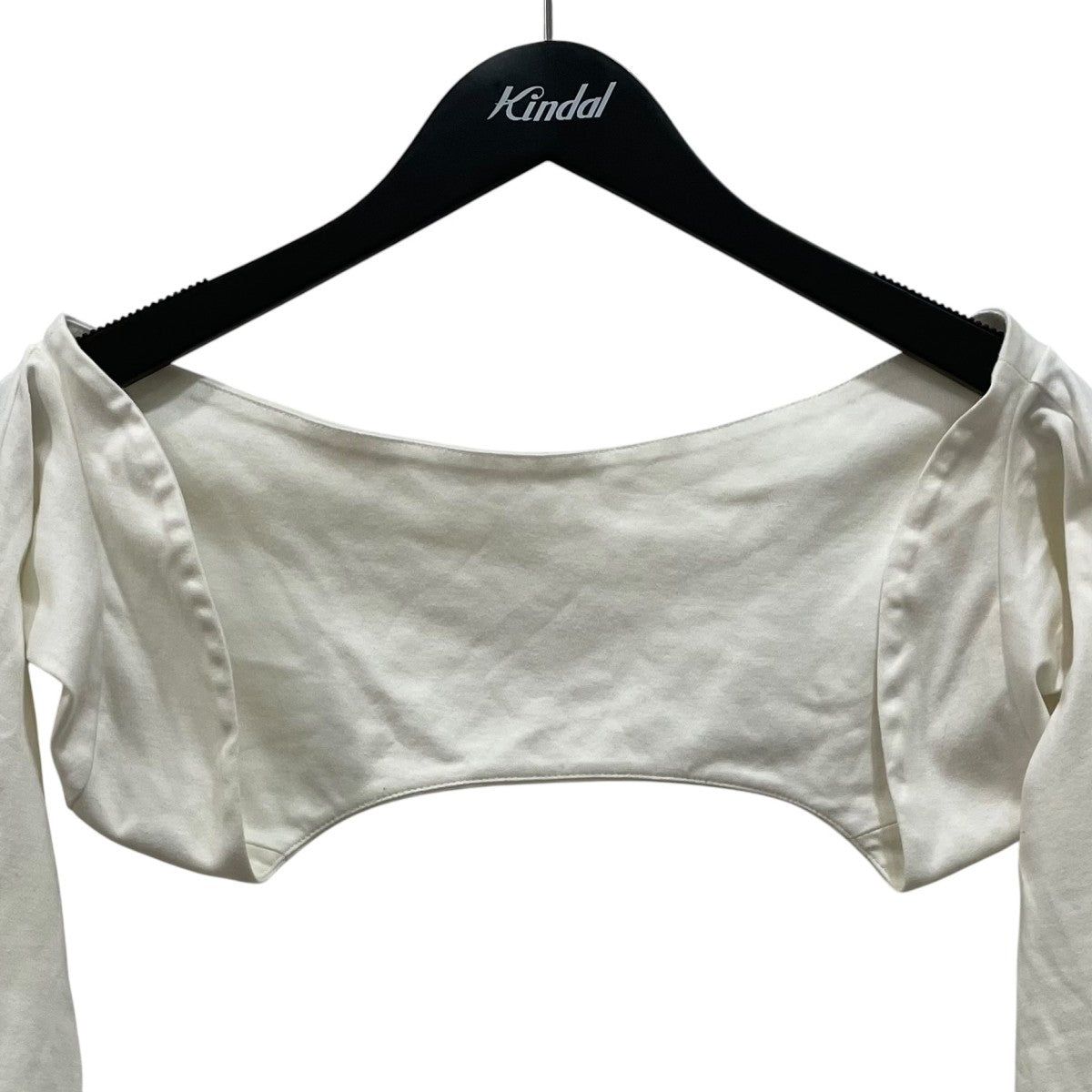 Cotton silk arm cardiganショート丈カーディガンEEF33120A