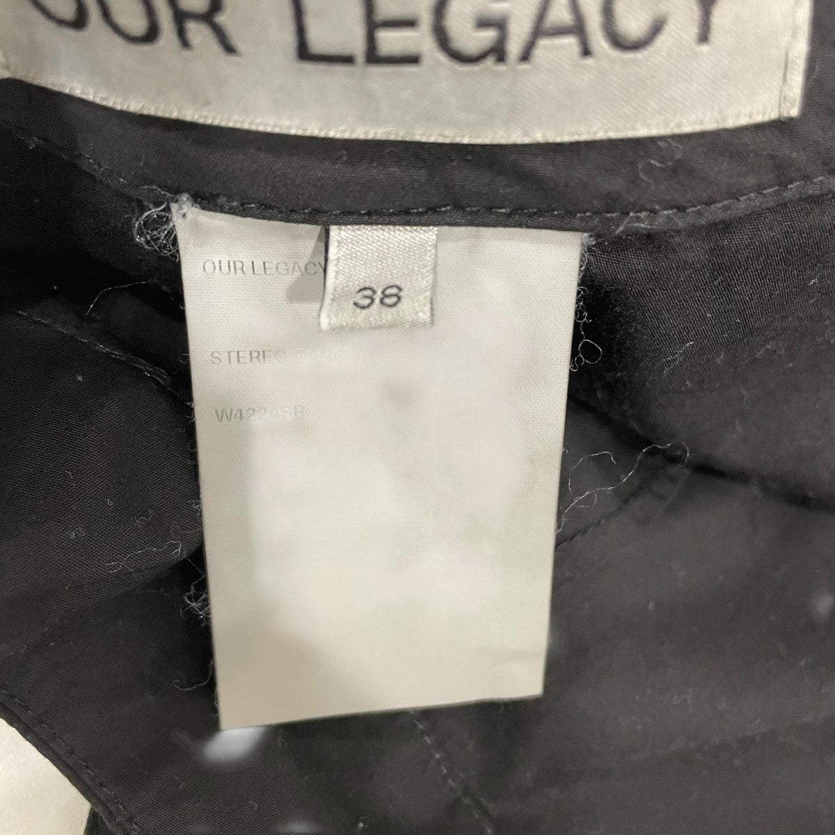 OUR LEGACY Black Symbiont PoplinサロペットW4224SB 古着・中古-9枚目のアイテム画像