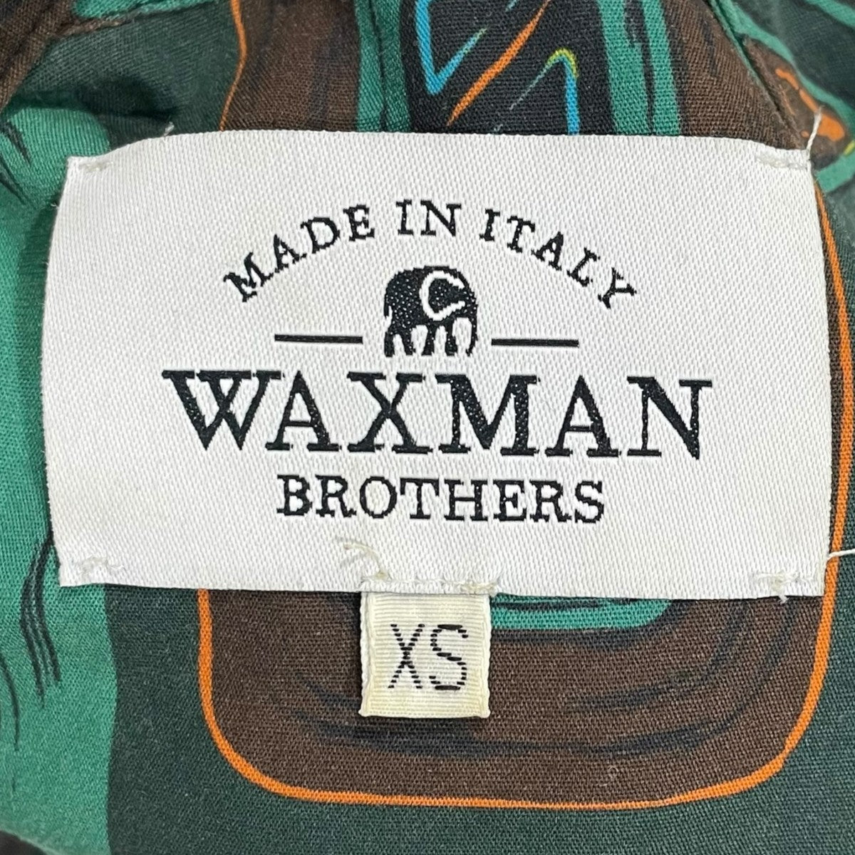 WAXMAN BROTHERS 総柄バンドカラーシャツ 8621-343-0081 古着・中古-6枚目のアイテム画像