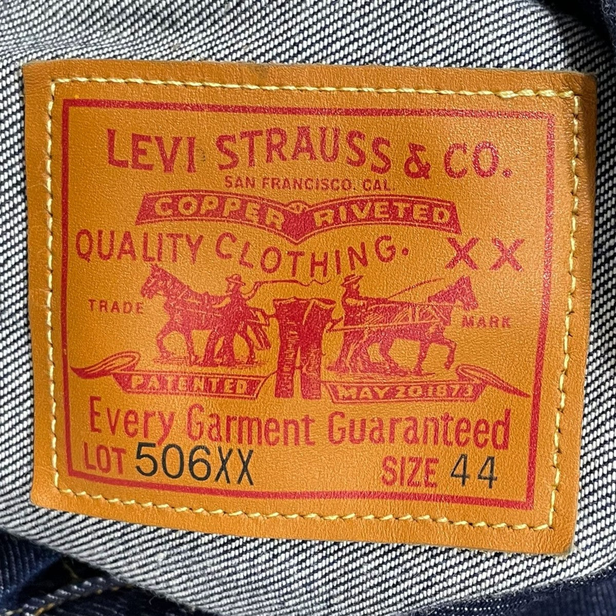 LEVI’S デニムジャケット 506XX 1st 36年モデル TYPE BIG E 日本製 70506-0028 古着・中古-6枚目のアイテム画像