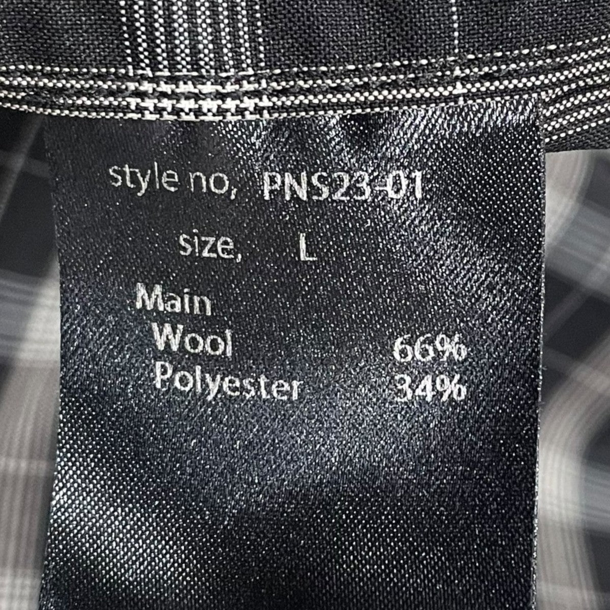 PASTOR NOVA 23AW チェック柄シャツ WTEX FIELD SHIRT ダブルテックスフィールドシャツ PNS23-01 古着・中古-5枚目のアイテム画像