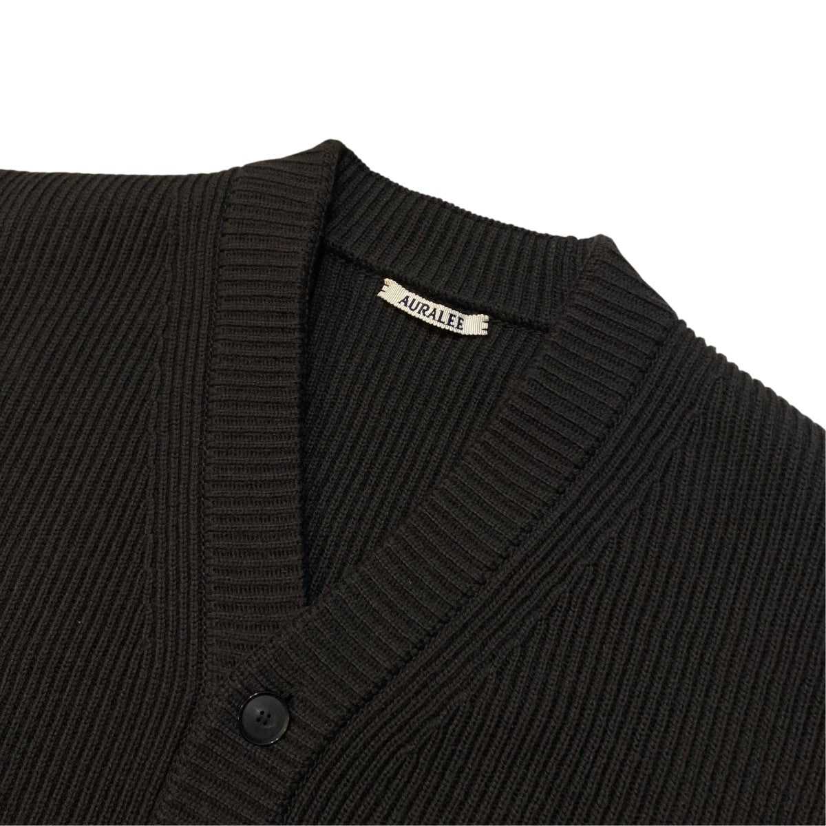 FRENCH MERINO RIB KNIT CARDIGANニットカーディガンA23AC01FR
