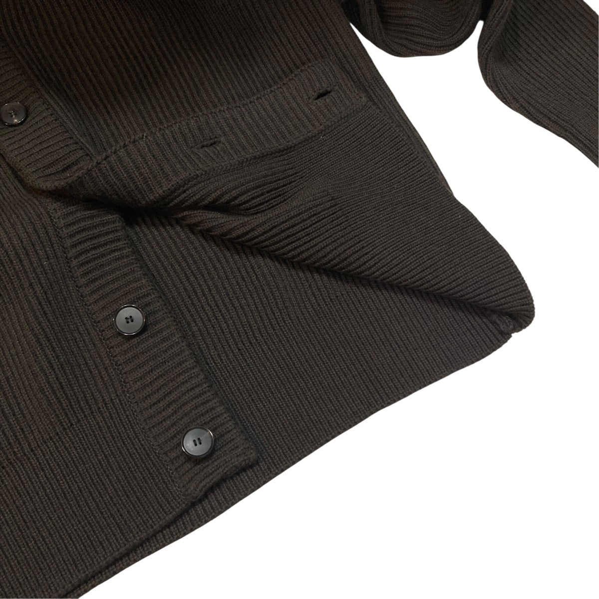 FRENCH MERINO RIB KNIT CARDIGANニットカーディガンA23AC01FR