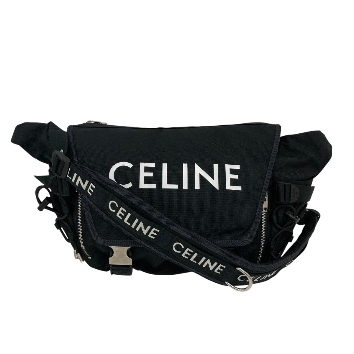 CELINE ミディアムナイロン ロゴ トレッキング メッセンジャーショルダーバッグS-SL-4222 古着・中古-2枚目のアイテム画像