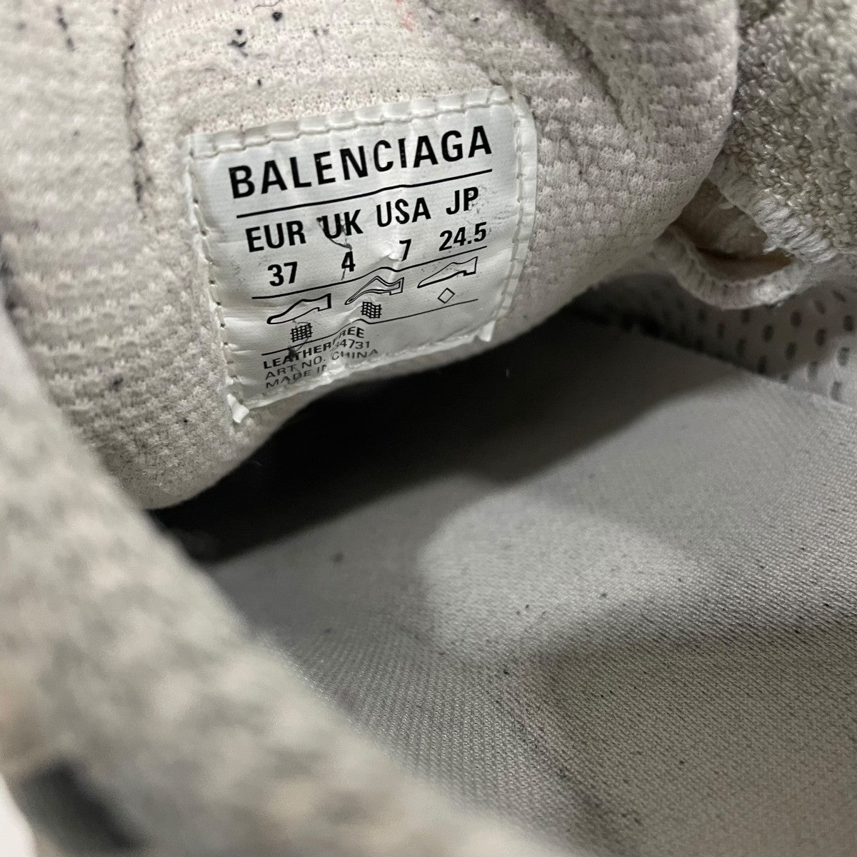 BALENCIAGA 3xlスニーカー734731 古着・中古-9枚目のアイテム画像