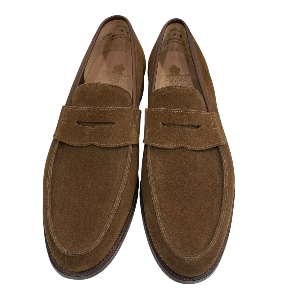 Crockett ＆ Jones MAINEスエードローファー 古着・中古-8枚目のアイテム画像