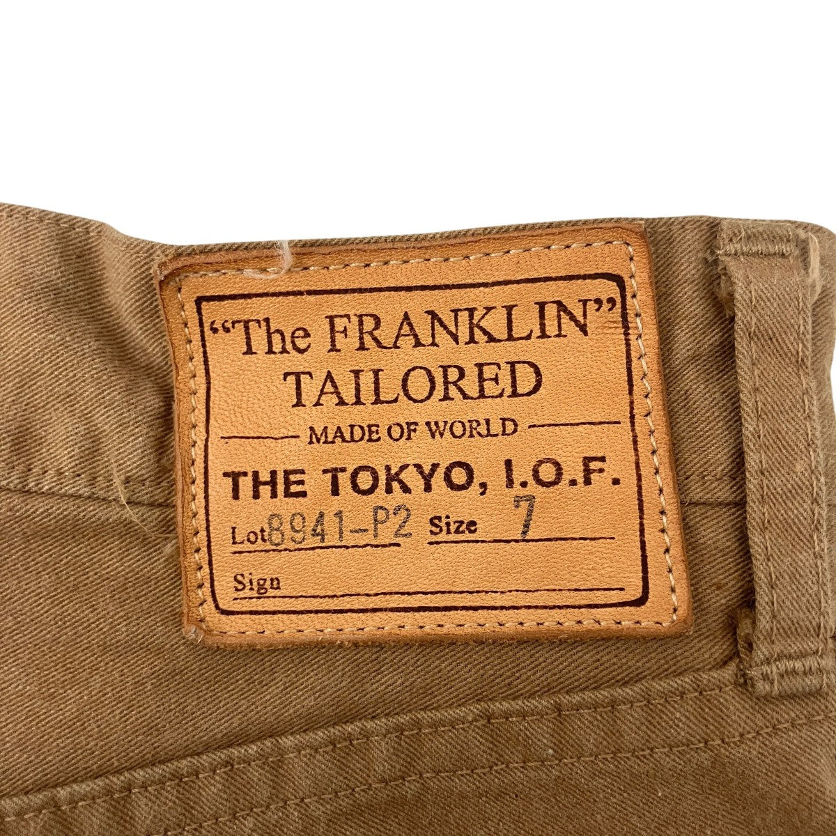 The FRANKLIN TAILORED パンツ8941-P2 古着・中古-5枚目のアイテム画像