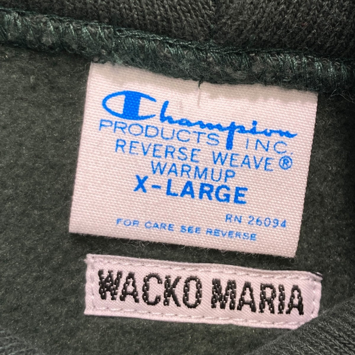 WACKO MARIA×Champion 26SSREVERSE WEAVEプルオーバーパーカーC8-C143 古着・中古-5枚目のアイテム画像