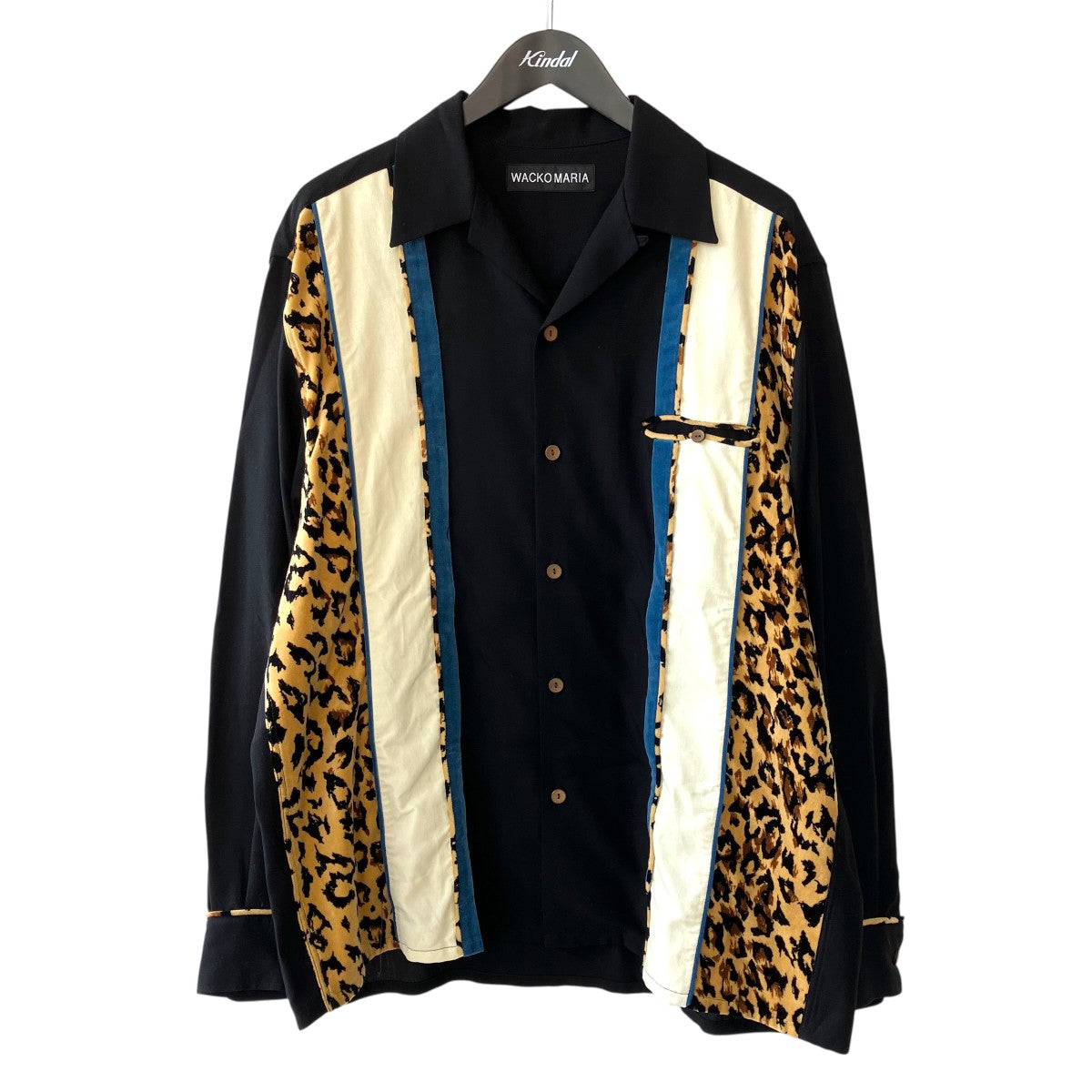 【近年モデル】WACKO MARIA オープンカラーシャツ リヨセル XL相当 WACKO MARIA SWITCHING SHIRT L Sオープンカラーシャツ ベージュ