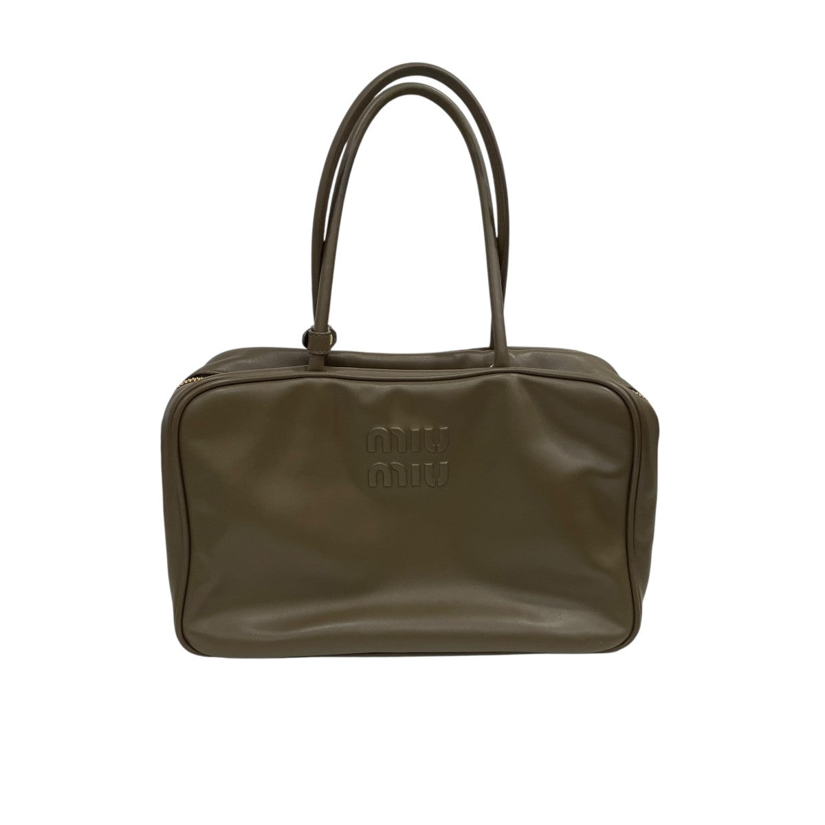 MIU MIU レザー ボー バッグハンドバッグ5BB117 古着・中古-1枚目のアイテム画像