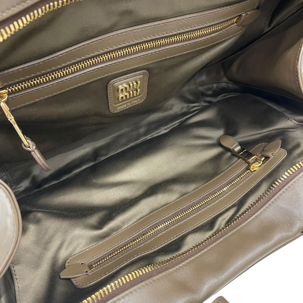 MIU MIU レザー ボー バッグハンドバッグ5BB117 古着・中古-5枚目のアイテム画像