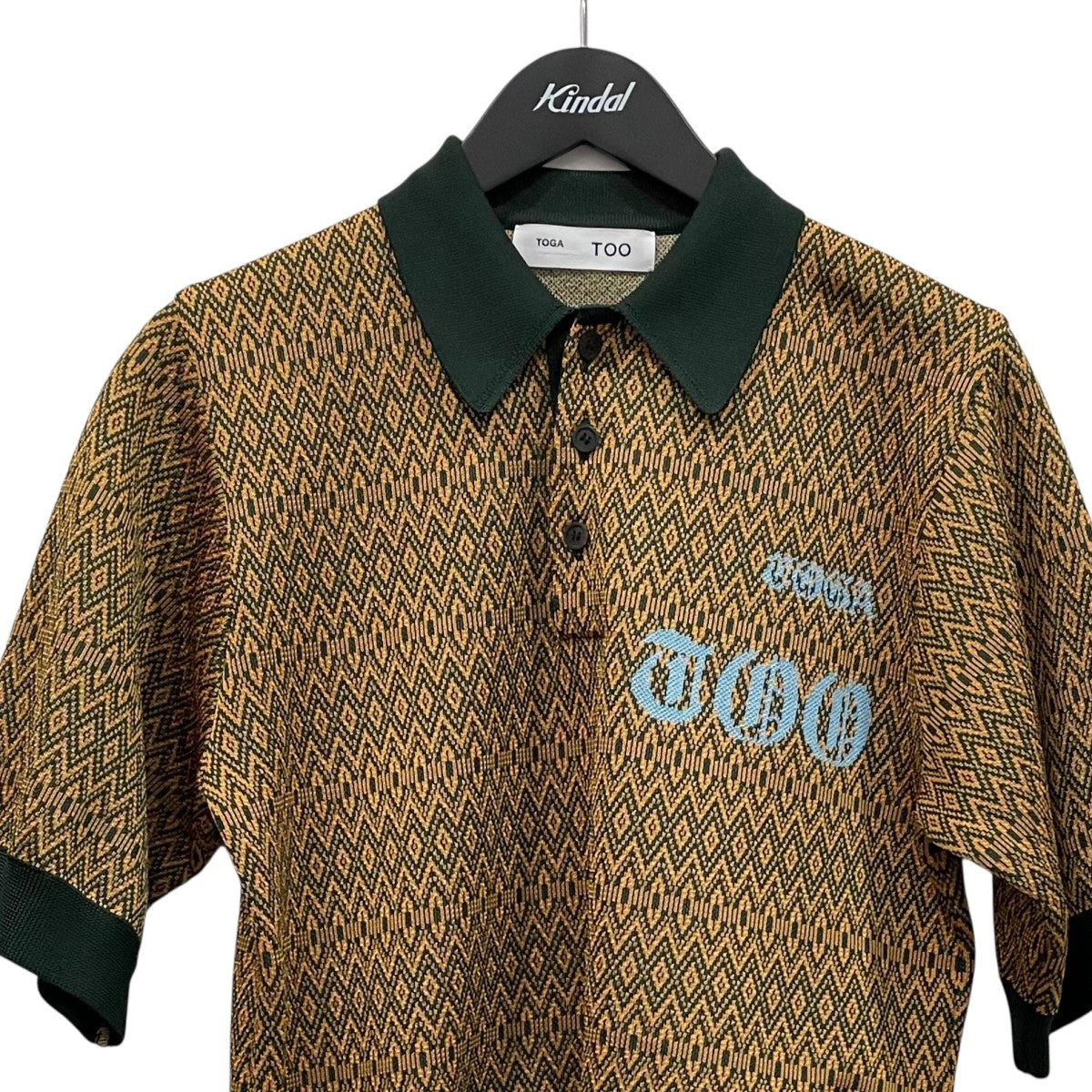 TOGA ARCHIVES TOO(トーガ アーカイブス トゥ) Logo knit polo shirt