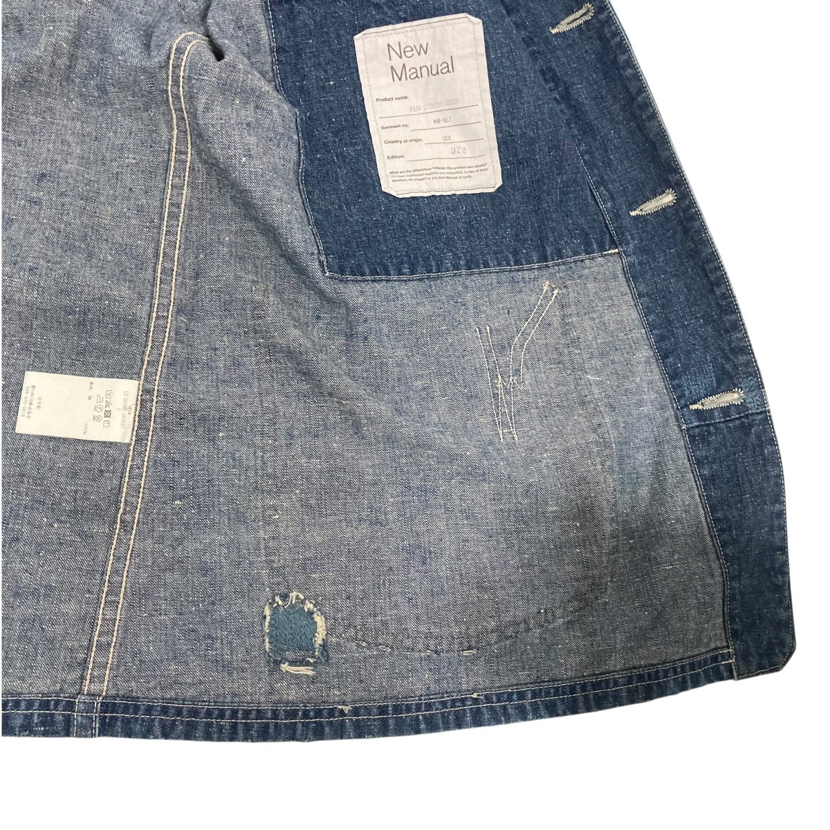 NEW MANUAL(ニューマニュアル) 024 LE CHORE JACKETデニムジャケット