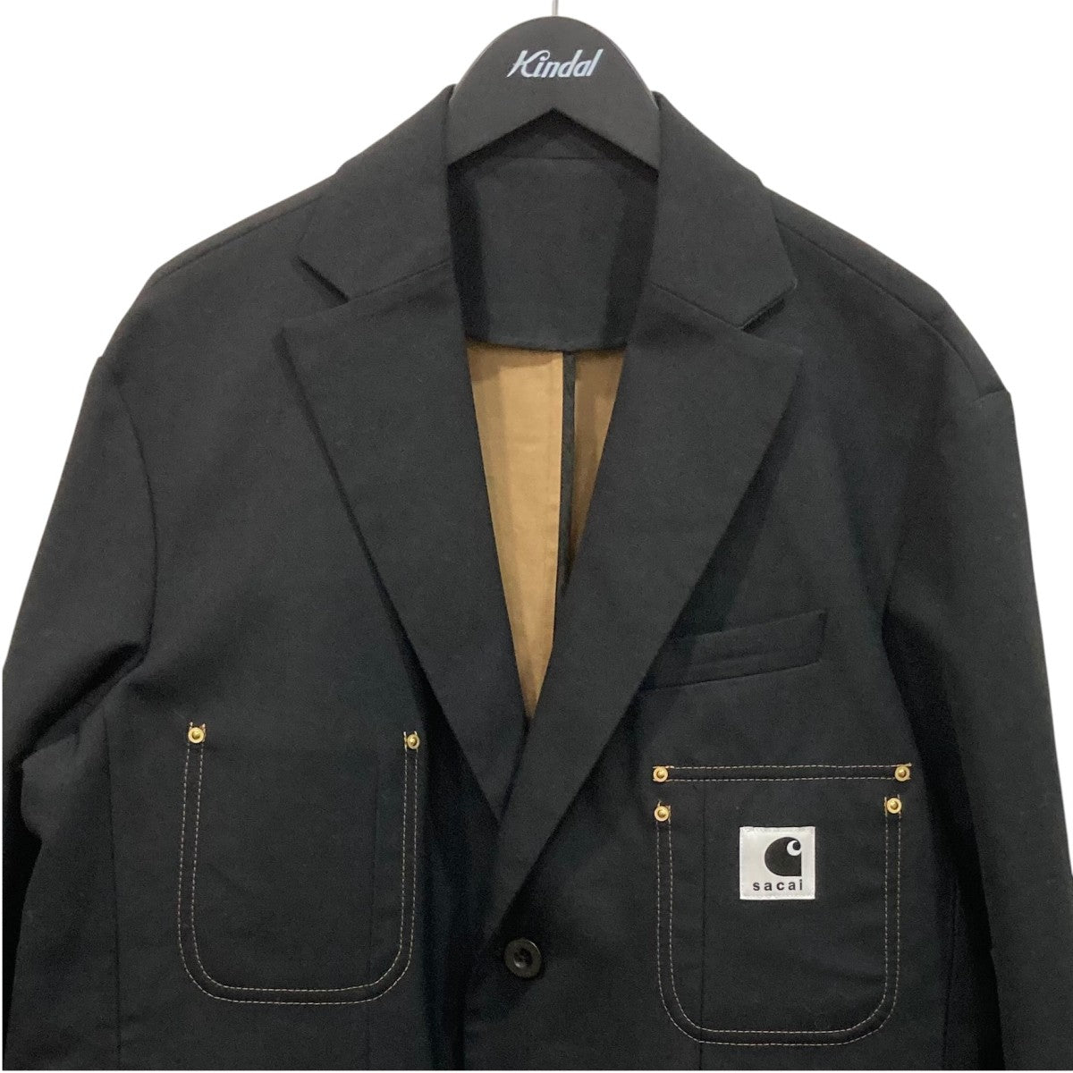 【新品】sacai テーラードジャケット　24SS【定価10万】 サカイ 24SS ×Carhartt WIP Suitign Bonding Jacket 24-03387M