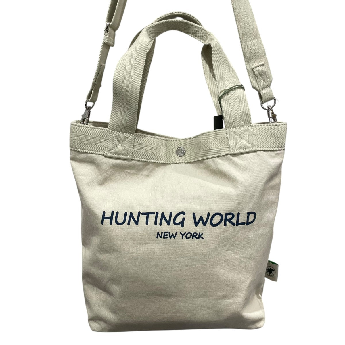 Hunting World メッセンジャーバック　2way 保存袋付き HUNTING WORLD - 新品未使用品 HUNTING WORLD/ ショルダーバッグカーキ