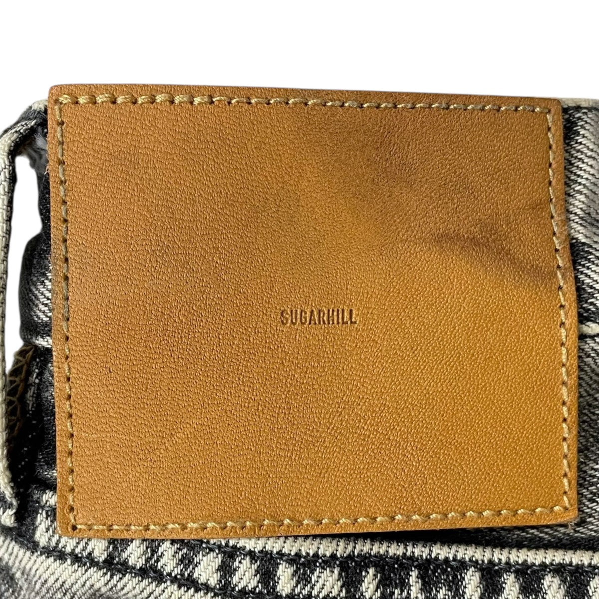 SUGARHILL 24SS 加工フレアデニムパンツ ACID WASHED MODERN WESTERN FLARED TROUSERS 2441000421 古着・中古-8枚目のアイテム画像