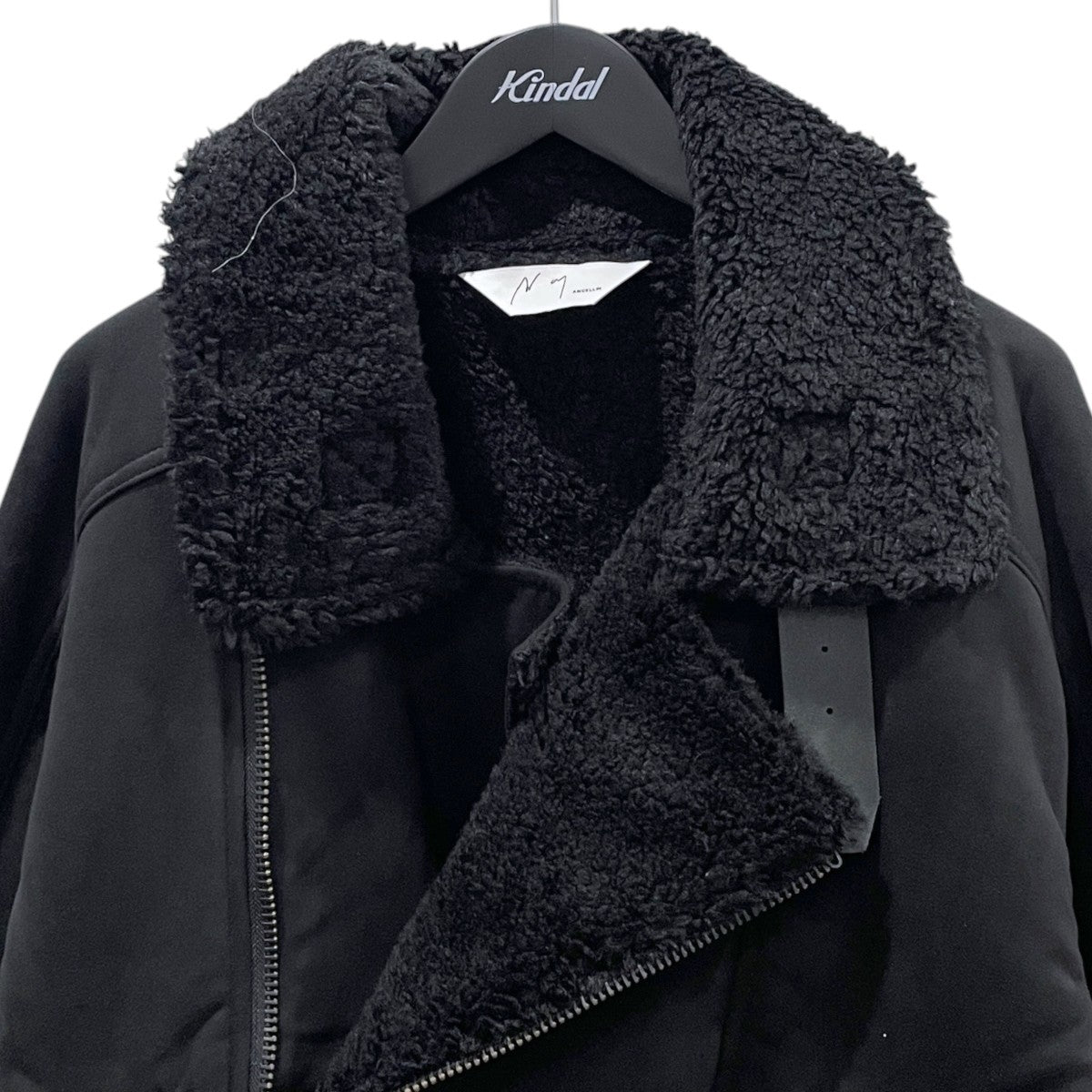 24AW ボアジャケット VEGAN LEATHER BOA ZIP JACKET ヴィーガンレザー ボア ジップ ジャケット ANC-JK39-A