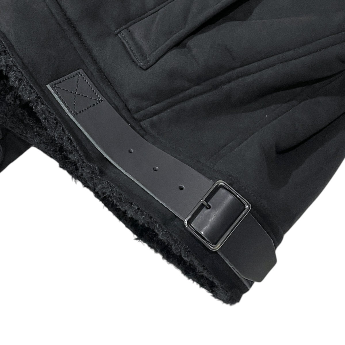 24AW ボアジャケット VEGAN LEATHER BOA ZIP JACKET ヴィーガンレザー ボア ジップ ジャケット ANC-JK39-A