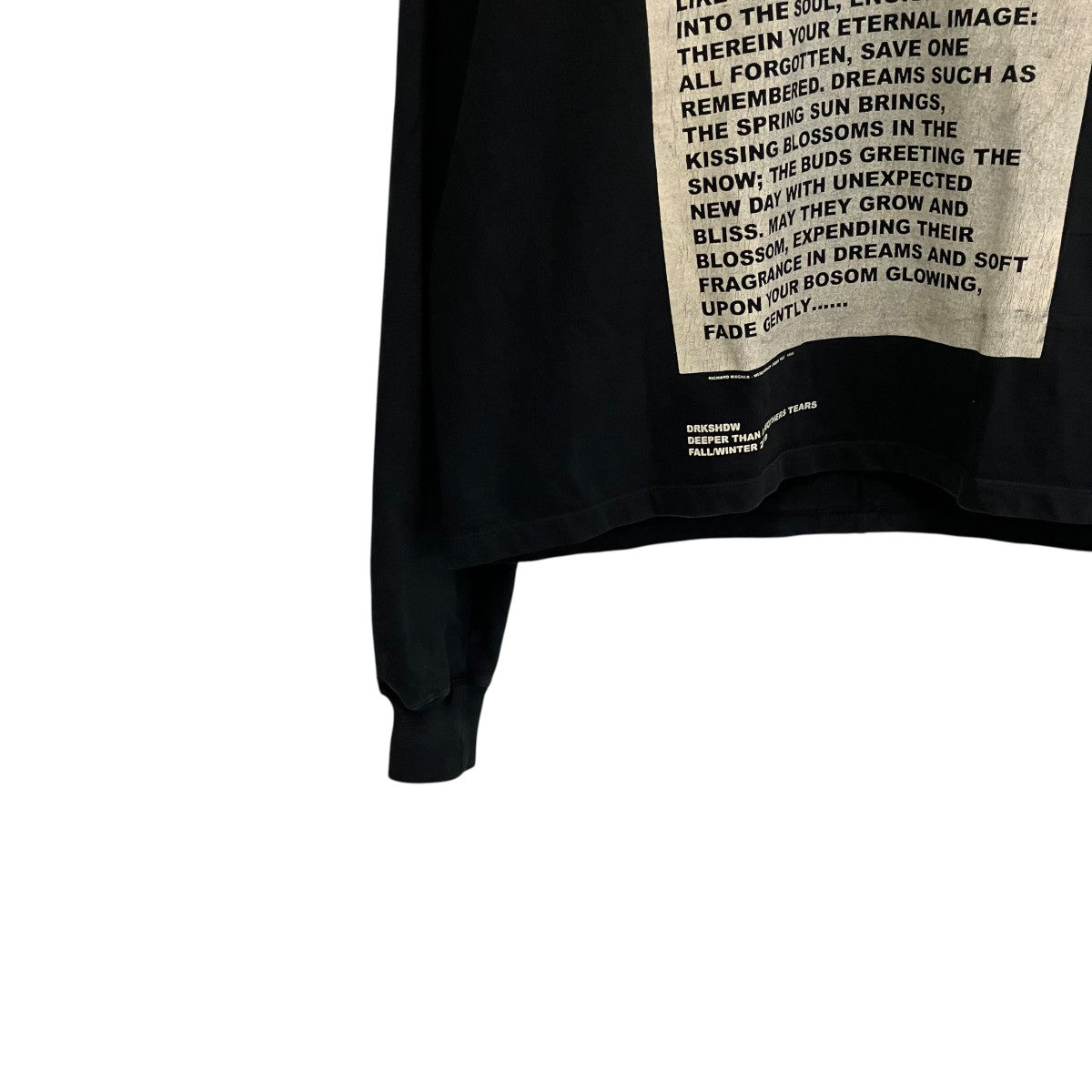 DRKSHDW Text Print SweatshirtTシャツDU19F6283-RIGEP4 古着・中古-4枚目のアイテム画像